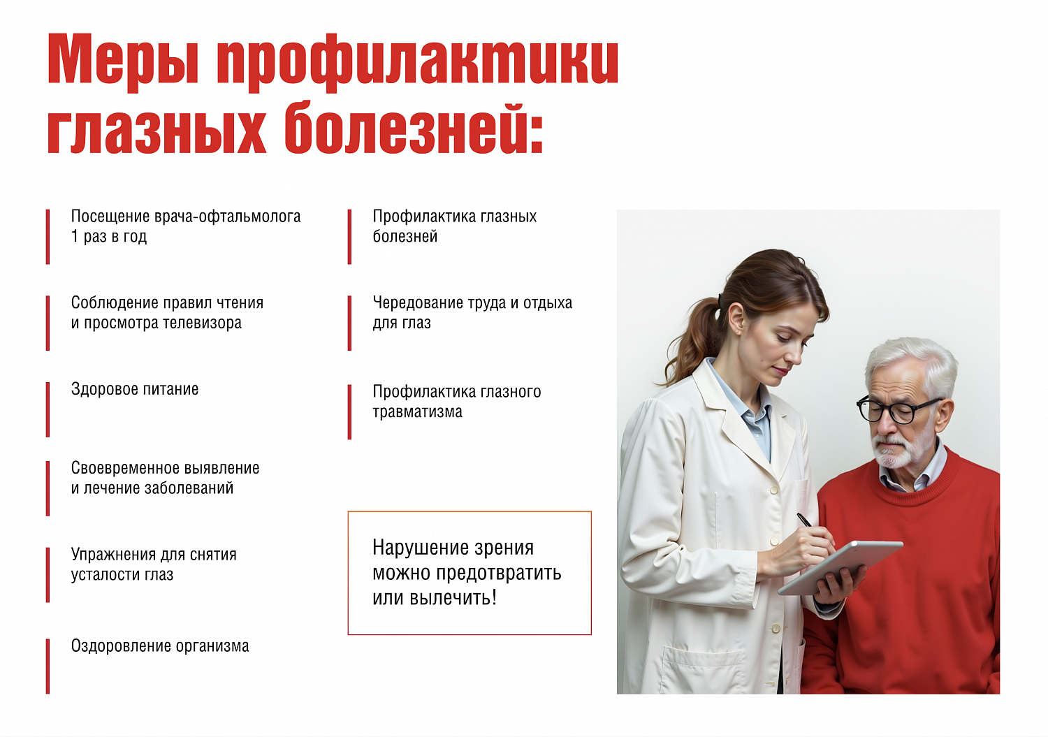 Здоровье глаз: профилактика глазных болезней 